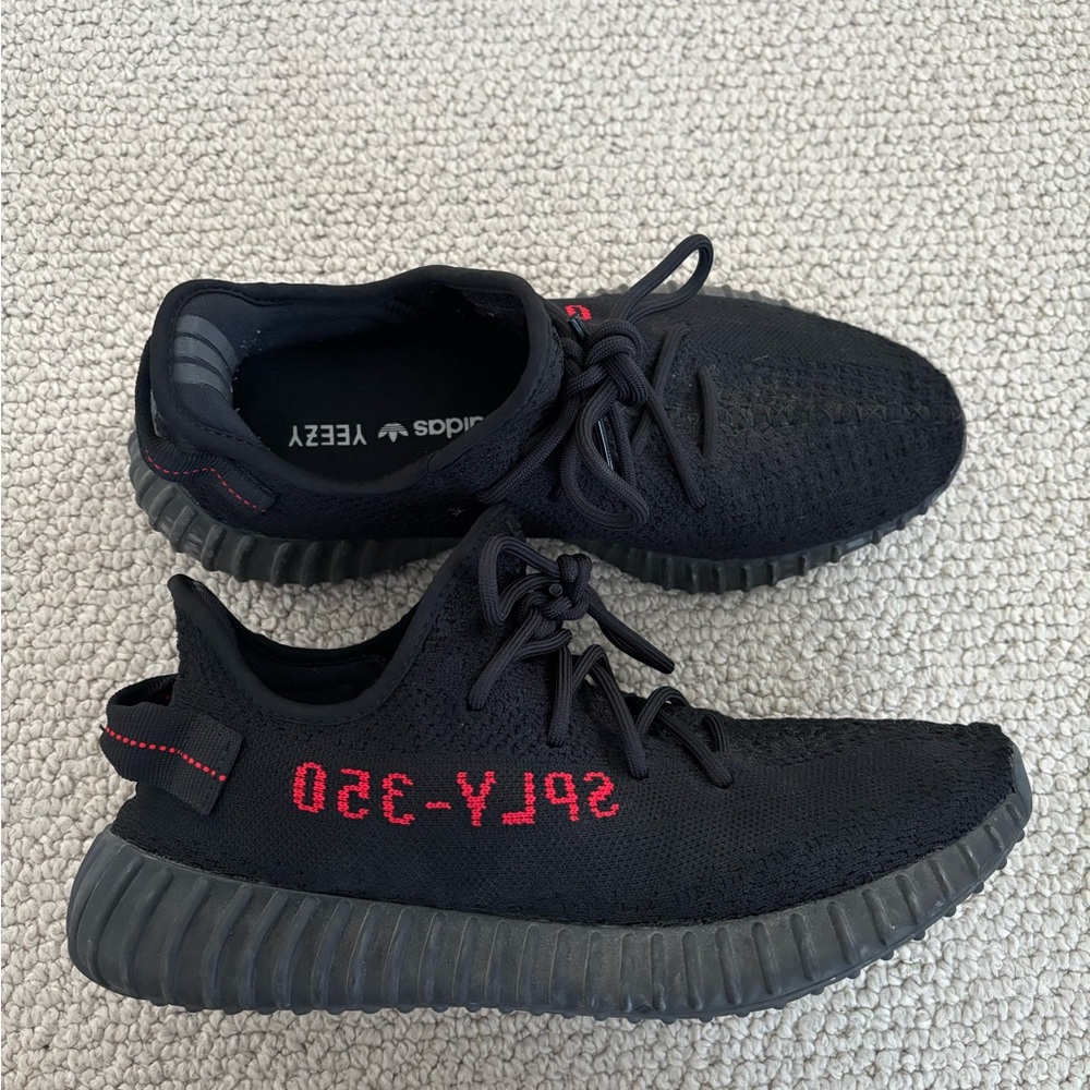 Adidas Yeezy Boost 350 V2 Core Black with Red Highlights